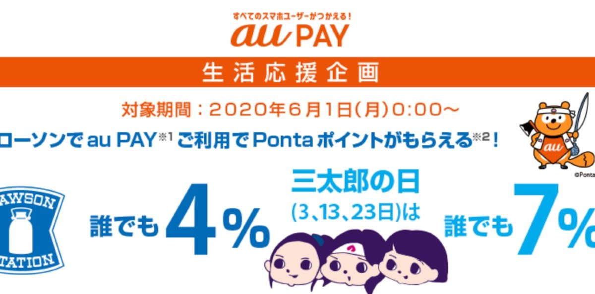 au PAYが生活応援企画キャンペーン