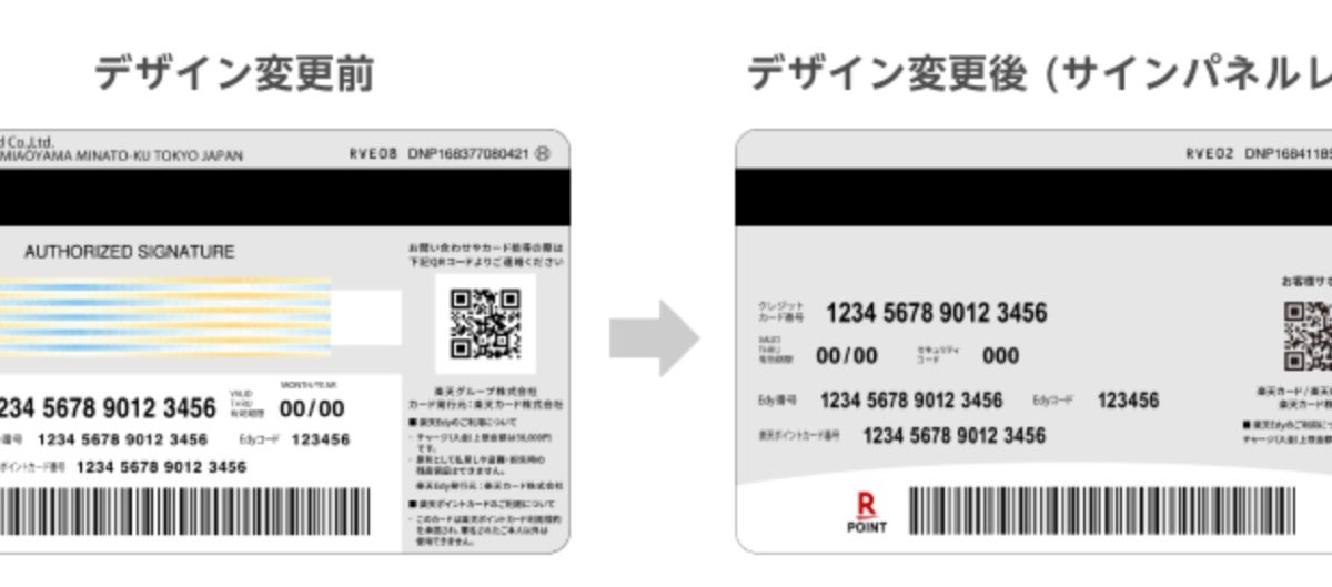 署名欄なしの楽天カードの発行を開始！