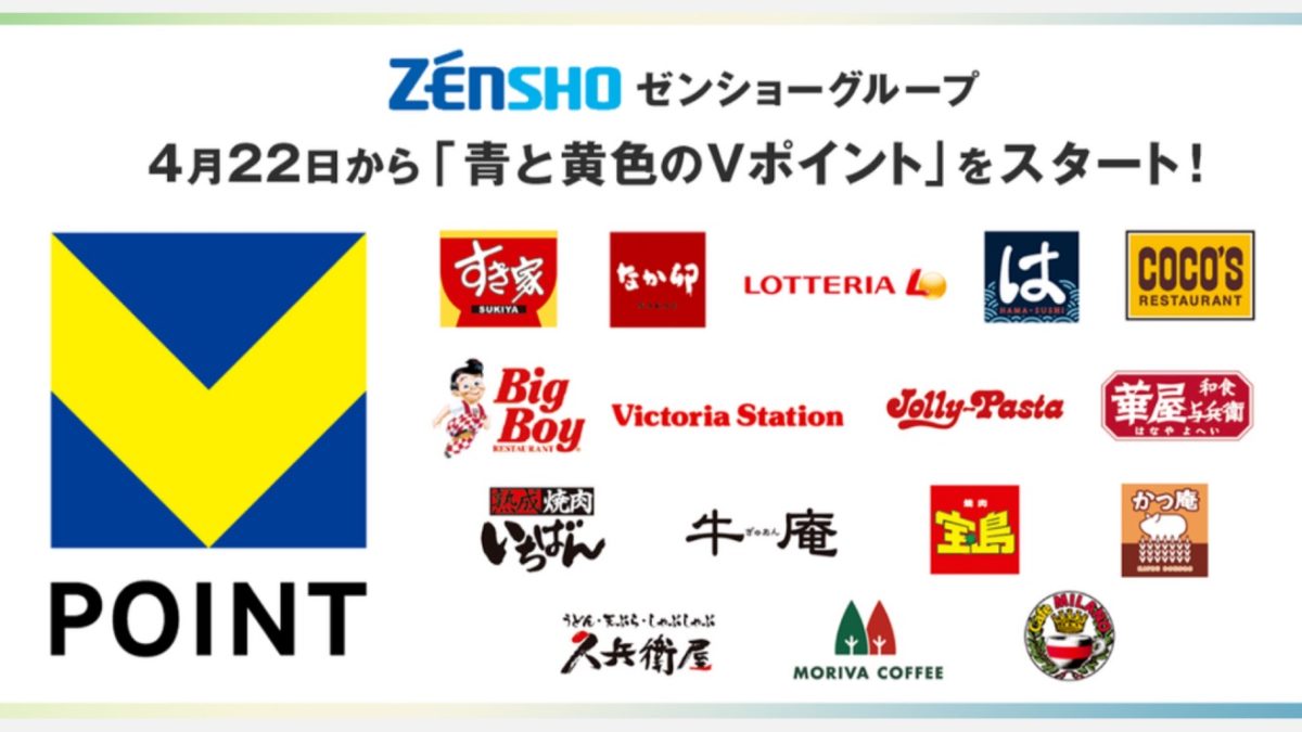 「すき家」「はま寿司」などでもVポイントが貯められるように！